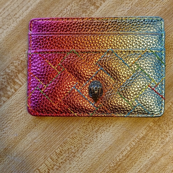 Kurt Geiger NWT/NIB Rainbow Ombre Metallic Card Holder - Picture 5 of 5